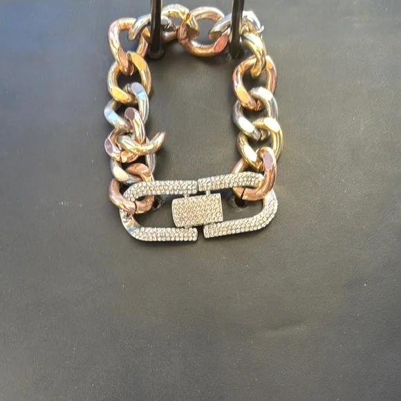 Givenchy | Jewelry | Givenchy Vintage Trimetal Tone Cuban  display picture 3